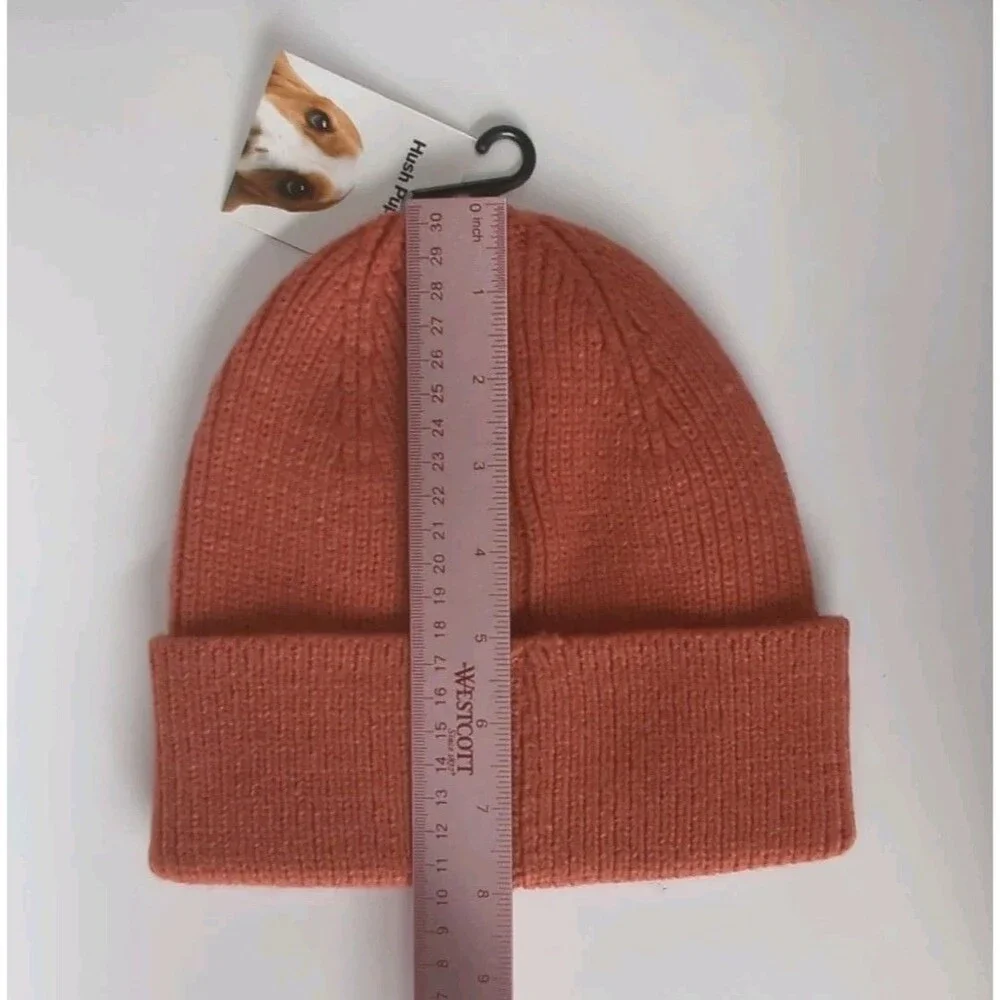 NWT Hush Puppies Cuffed Beanie One Size Orange Ginger Spice Snowboarding - Picture 6 of 9